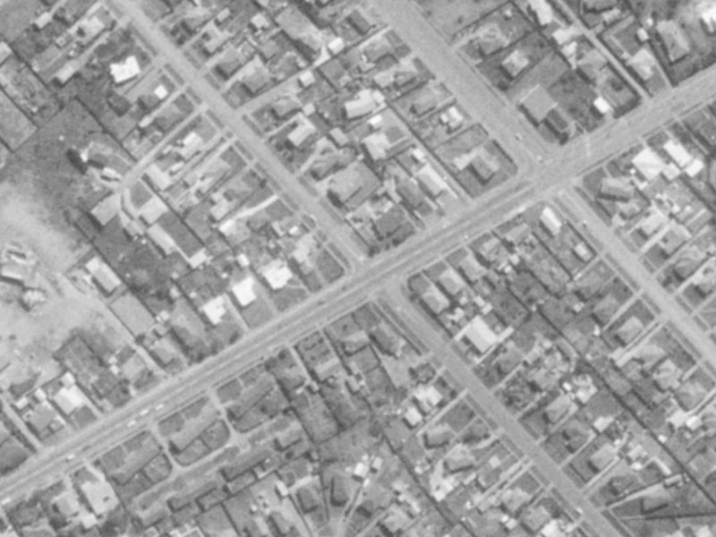 107 Marlow Road from the air, 1975-1979