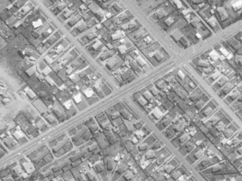 104D Marlow Road from the air, 1975-1979
