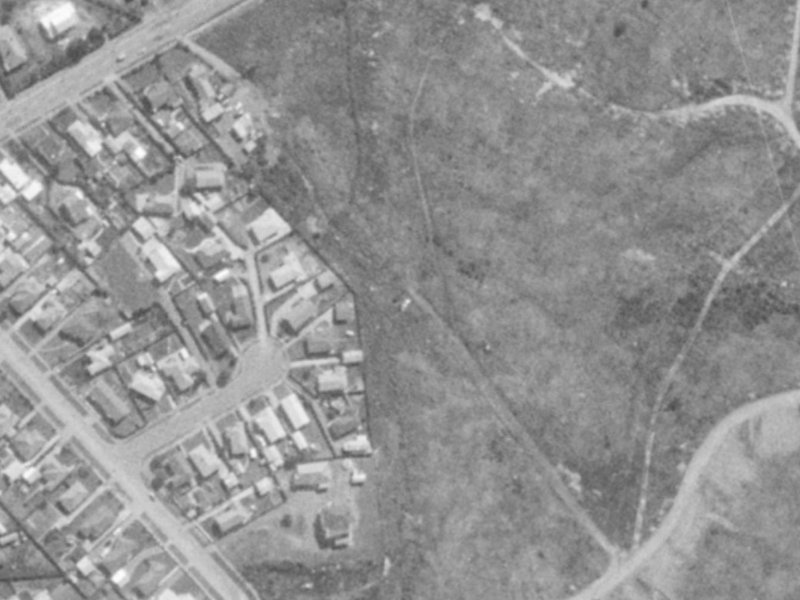 Esk Place from the air, 1975-1979