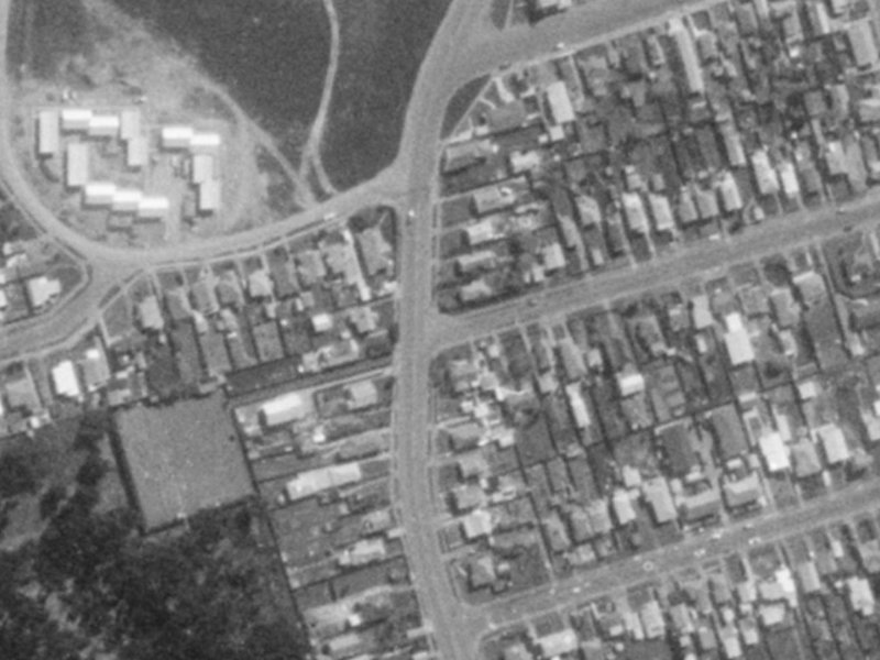 127 Union Street from the air, 1975-1979