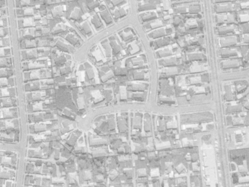 14 Saint Clio Street from the air, 1975-1979
