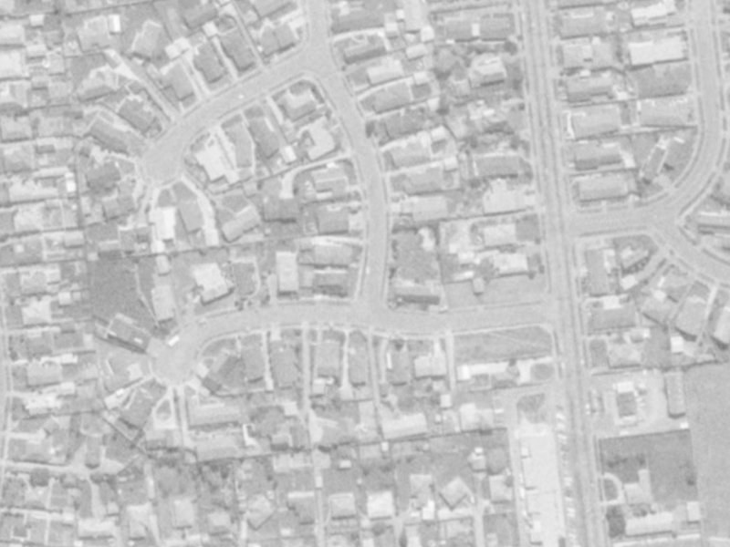 9 Camelot Street from the air, 1975-1979