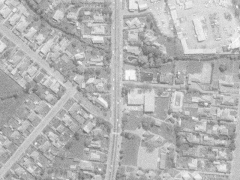 174 Clyde Road from the air, 1975-1979