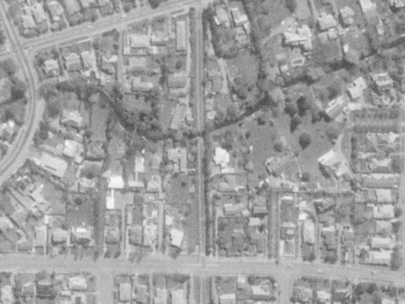 128 Glandovey Road from the air, 1975-1979