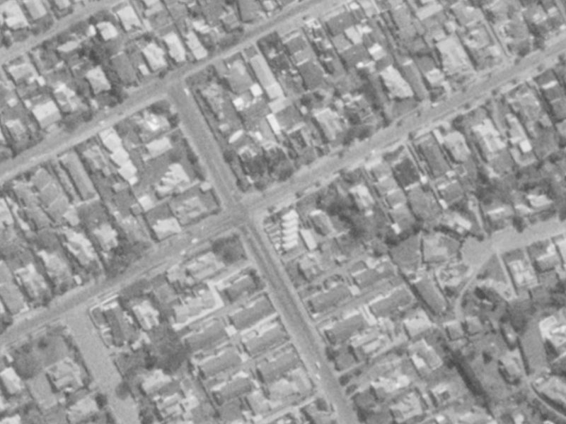 80 Rugby Street from the air, 1975-1979