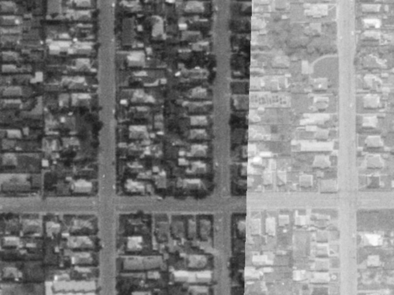 480D Manchester Street from the air, 1975-1979