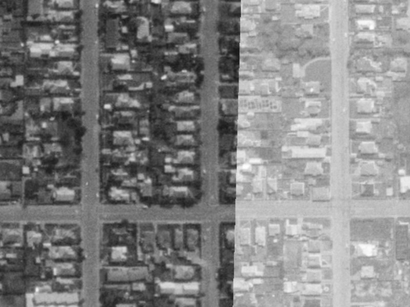 109 Bishop Street from the air, 1975-1979