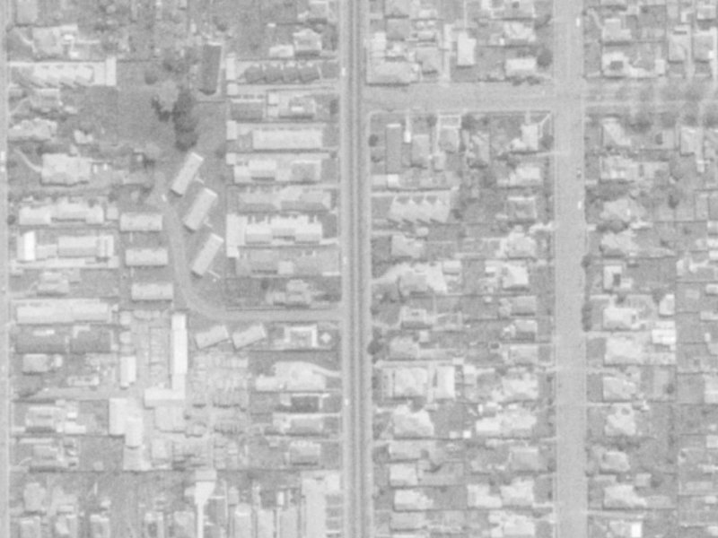 72A Hills Road from the air, 1975-1979