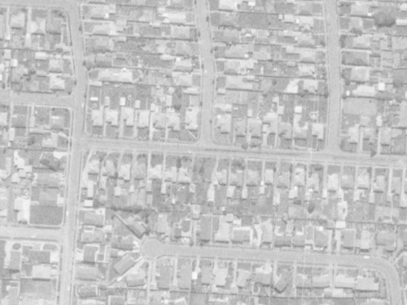 Ravenna Street from the air, 1975-1979