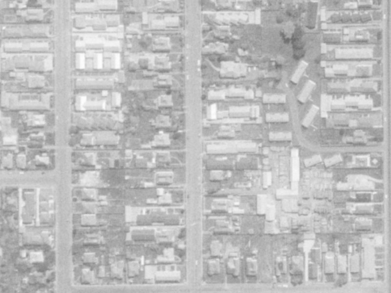 113 Champion Street from the air, 1975-1979