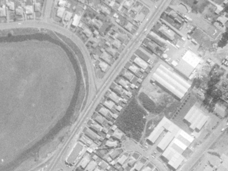 114 Wainoni Road from the air, 1975-1979