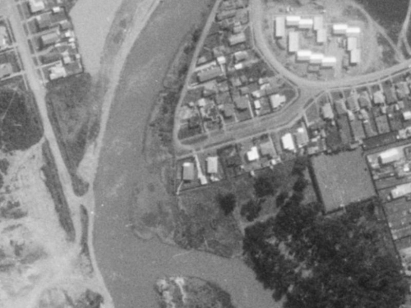 17 Evans Avenue from the air, 1975-1979