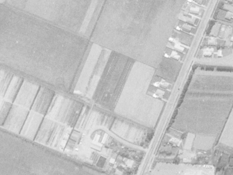 14 Huntingdon Place from the air, 1975-1979