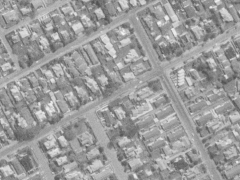 Rugby Street from the air, 1975-1979