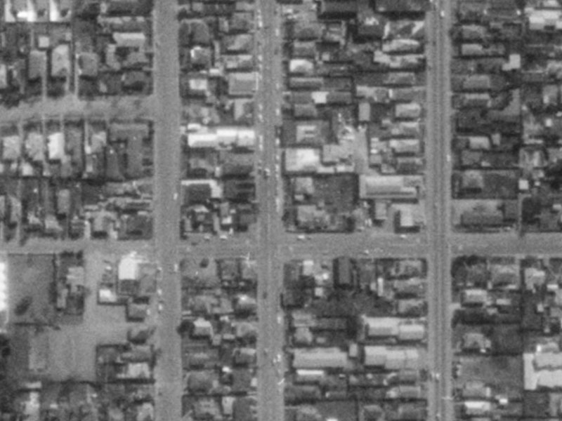 1032 Colombo Street from the air, 1975-1979