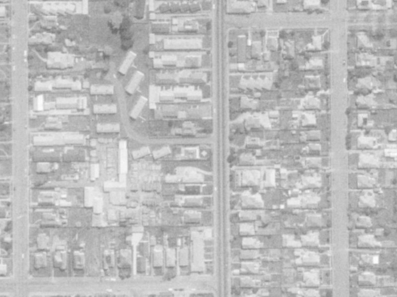 63 Hills Road from the air, 1975-1979