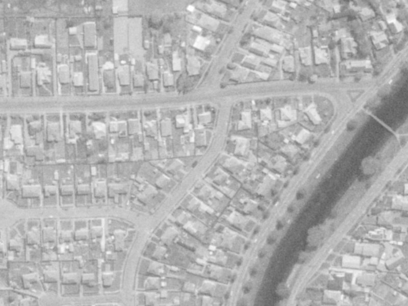 55 Flesher Avenue from the air, 1975-1979