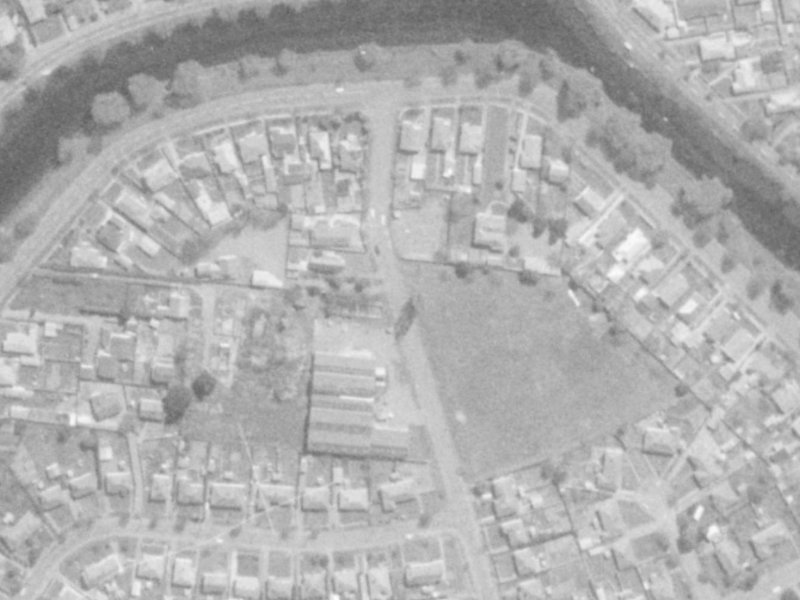 36 Galbraith Avenue from the air, 1975-1979