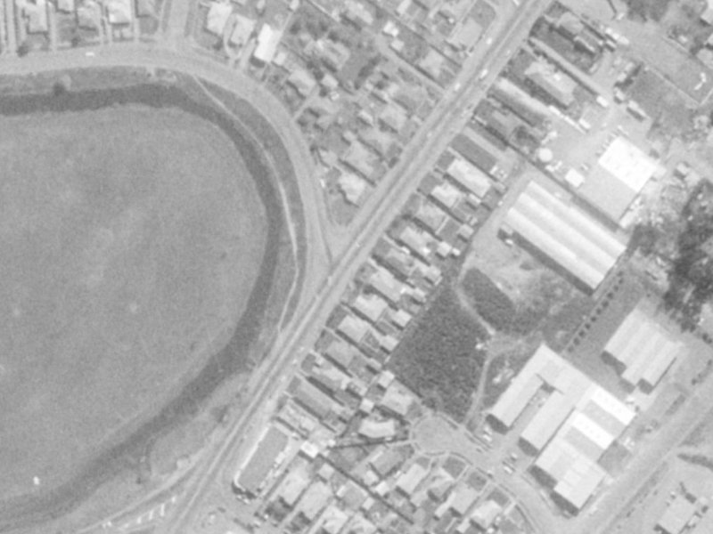 112 Wainoni Road from the air, 1975-1979