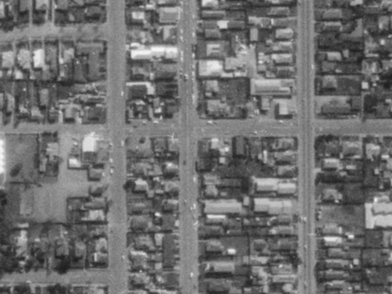 1022 Colombo Street from the air, 1975-1979