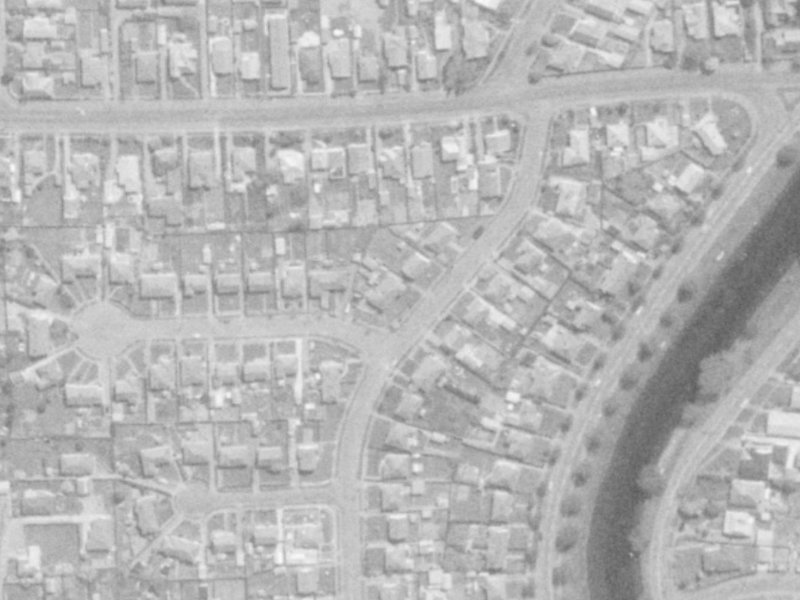 49 Flesher Avenue from the air, 1975-1979