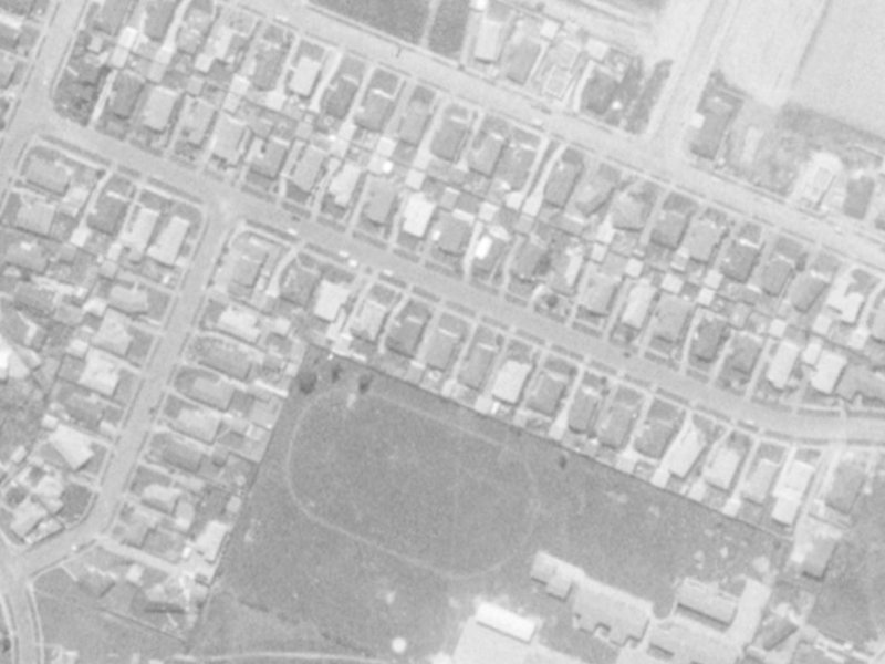 71 Woodbury Street from the air, 1975-1979