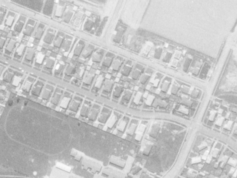 58 Woodbury Street from the air, 1975-1979
