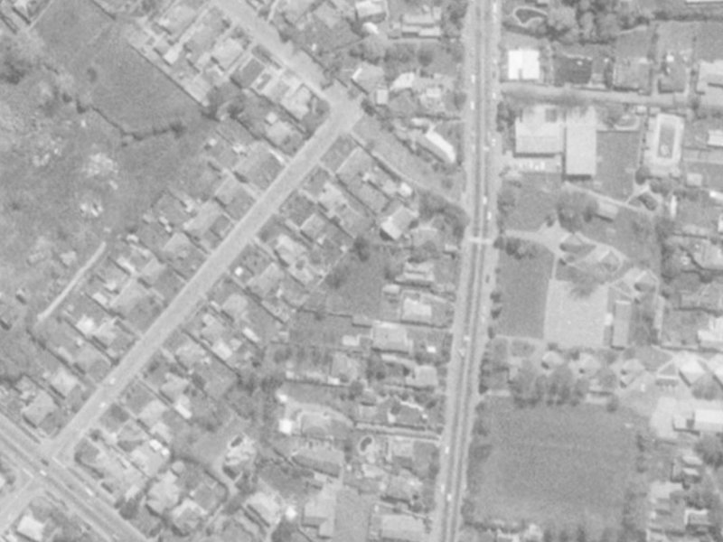 155A Clyde Road from the air, 1975-1979
