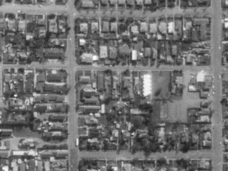 98 Caledonian Road from the air, 1975-1979