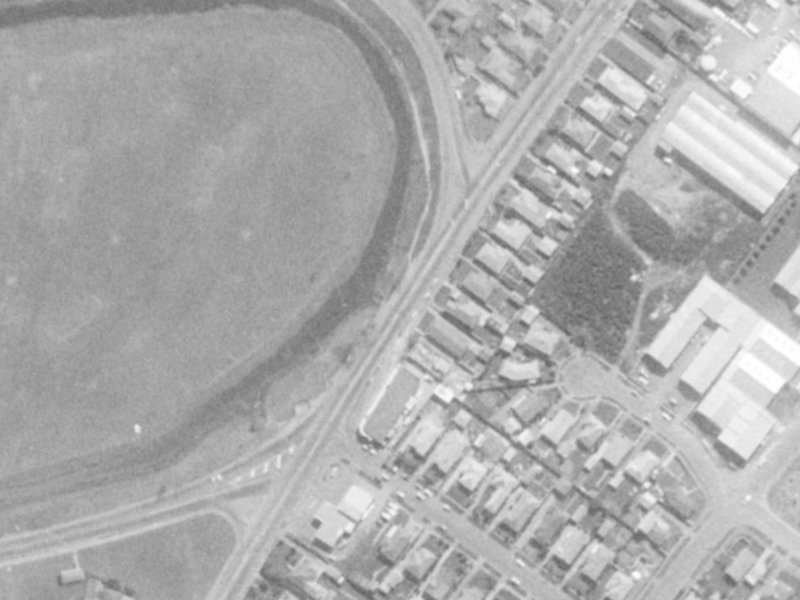 102 Wainoni Road from the air, 1975-1979