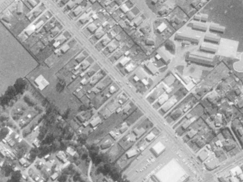 272 Breezes Road from the air, 1975-1979