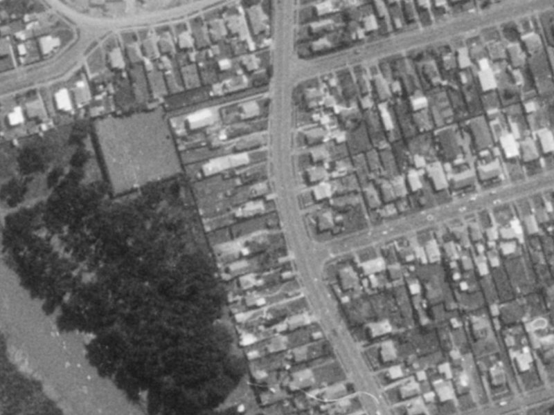 146 Union Street from the air, 1975-1979