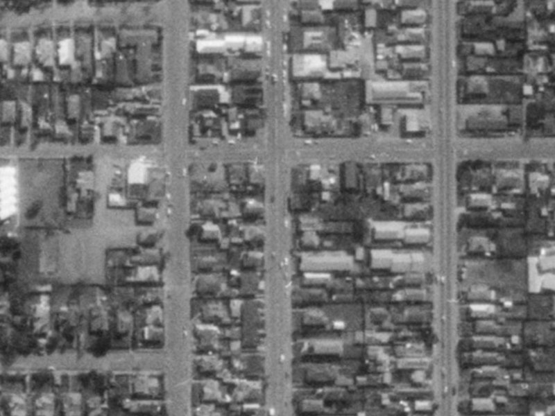 1019 Colombo Street from the air, 1975-1979