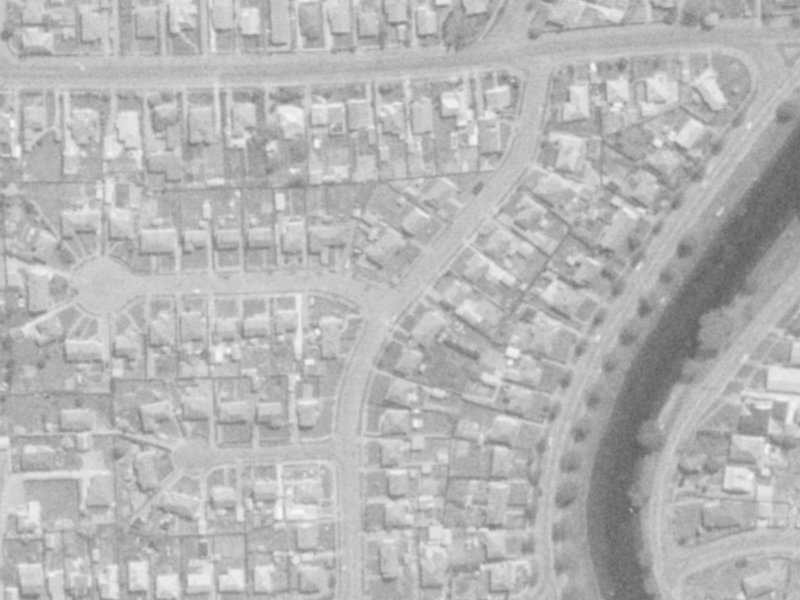 58 Flesher Avenue from the air, 1975-1979
