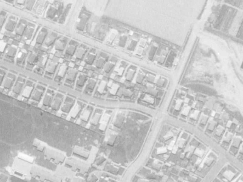 50 Woodbury Street from the air, 1975-1979