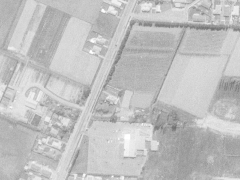 253-259 Maidstone Road from the air, 1975-1979