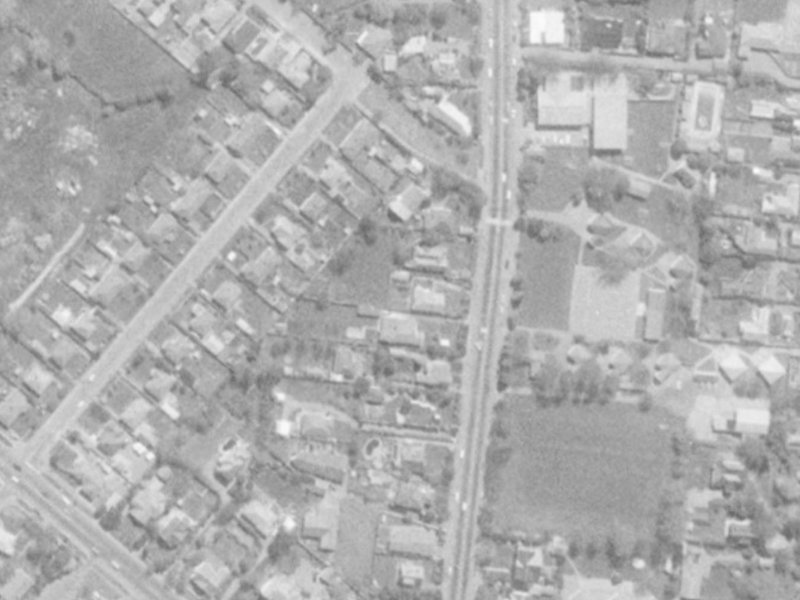 155 Clyde Road from the air, 1975-1979