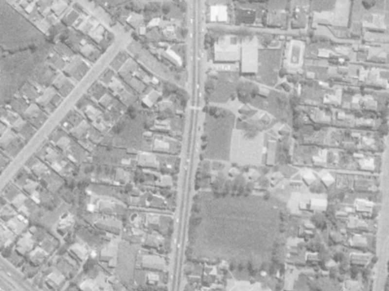 168 Clyde Road from the air, 1975-1979