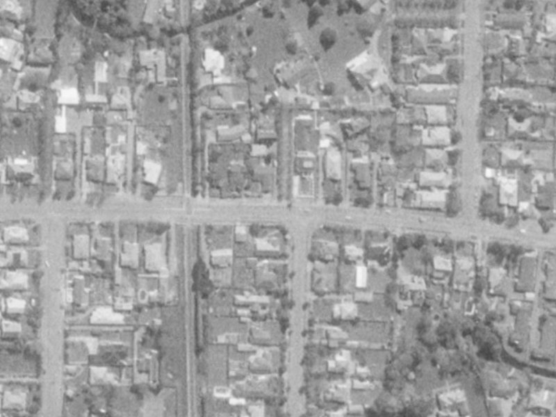 Wroxton Terrace from the air, 1975-1979