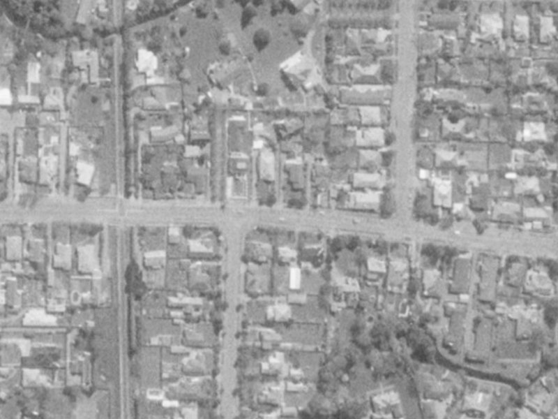 22A Wroxton Terrace from the air, 1975-1979