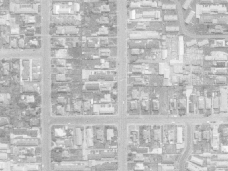 96 Champion Street from the air, 1975-1979
