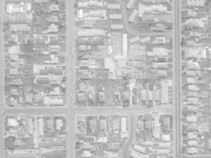 98B Champion Street from the air, 1975-1979