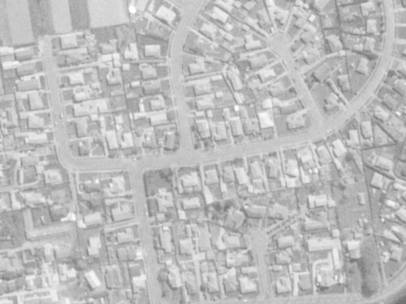 50 Halberg Street from the air, 1975-1979