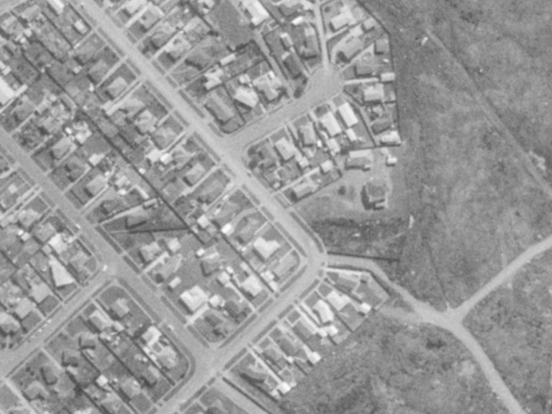 75 Rowan Avenue from the air, 1975-1979