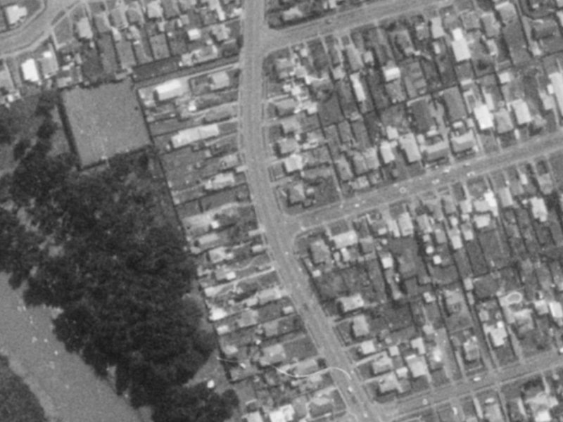 151 Union Street from the air, 1975-1979