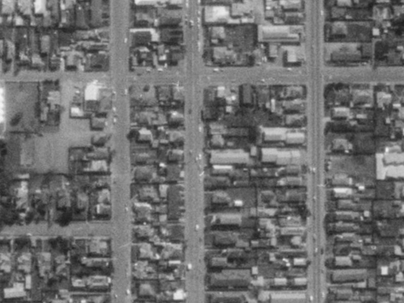 1010 Colombo Street from the air, 1975-1979