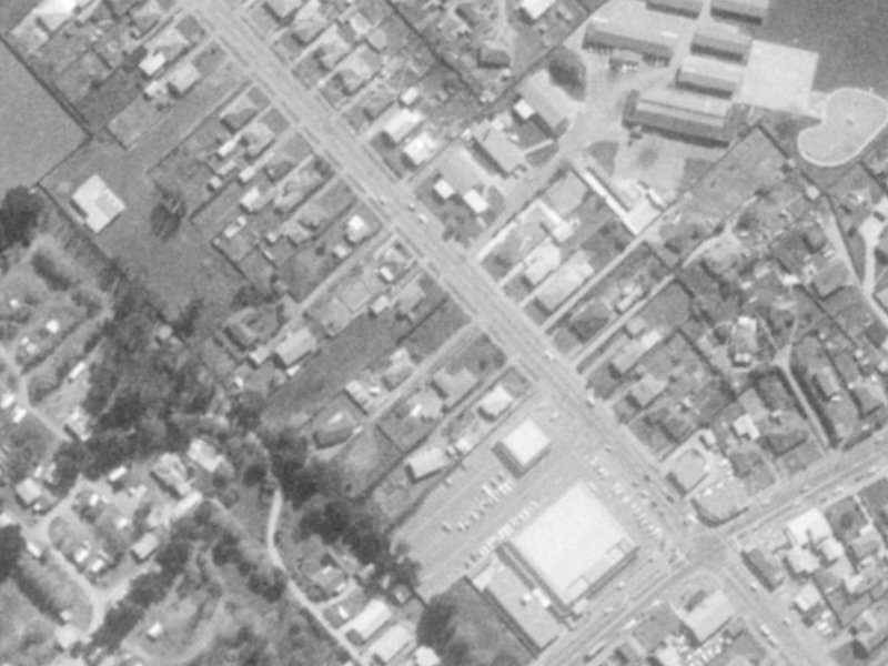 280 Breezes Road from the air, 1975-1979