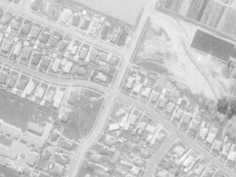 40 Woodbury Street from the air, 1975-1979