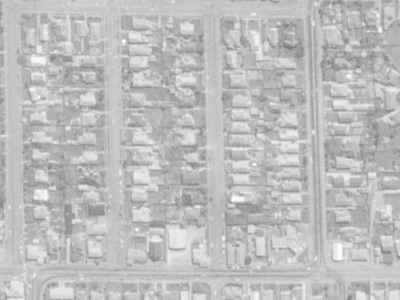 19 Chrystal Street from the air, 1975-1979