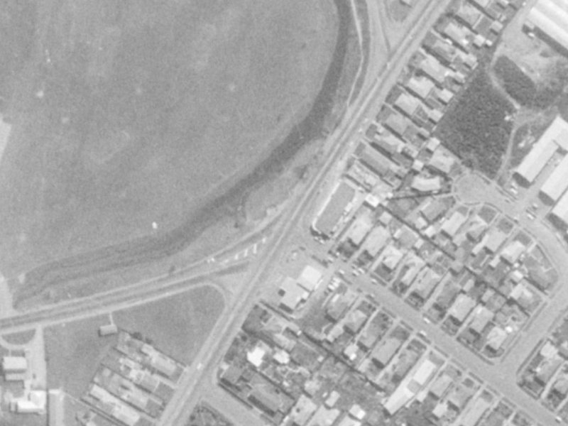 82A Wainoni Road from the air, 1975-1979